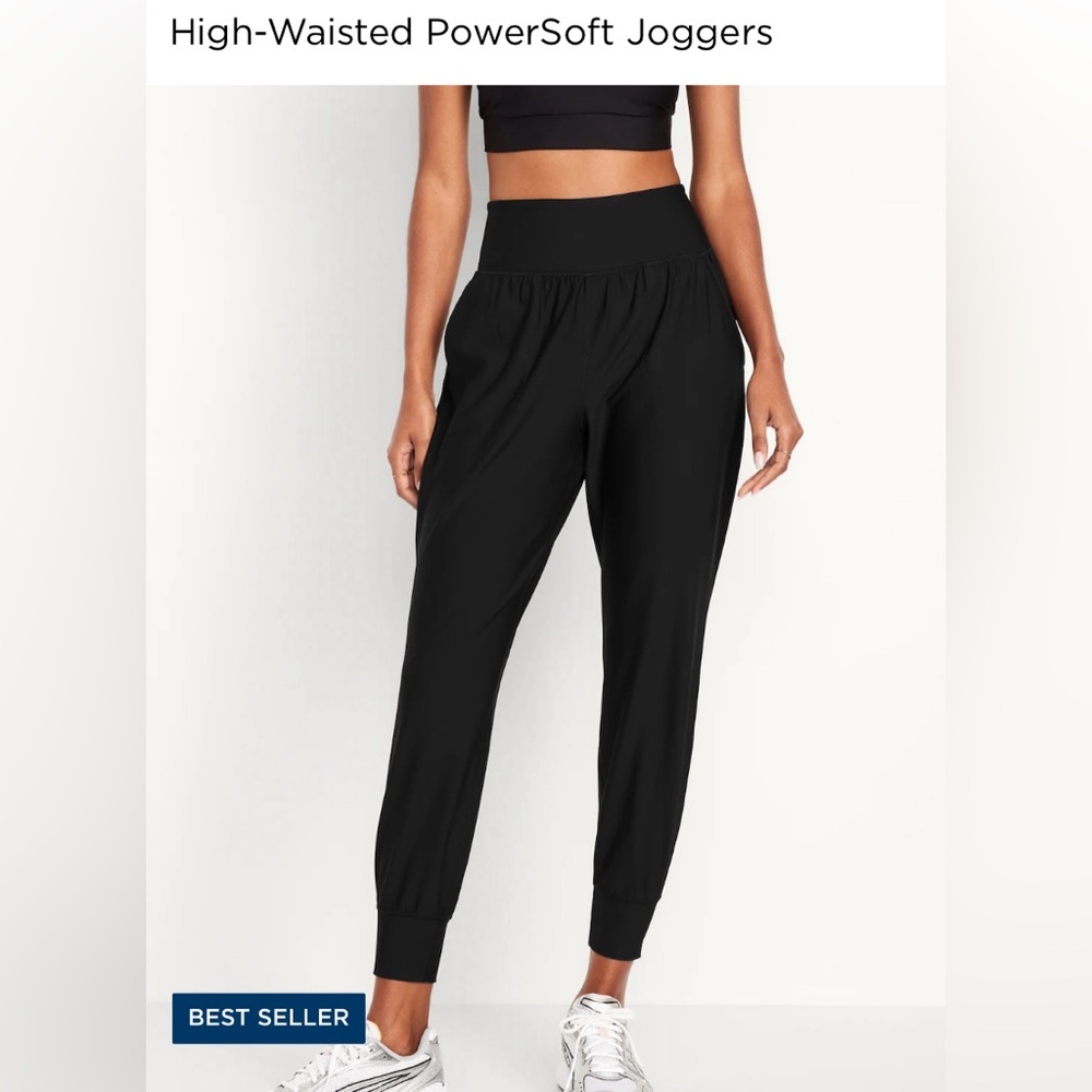 Women’s black joggers